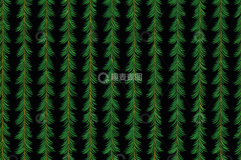高清大图下载【趣麦麦图】绿色松针图案背景素材