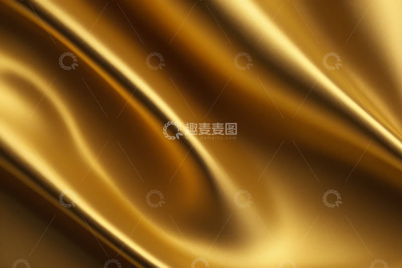 高清大图下载【趣麦麦图】金色丝绸纹理背景