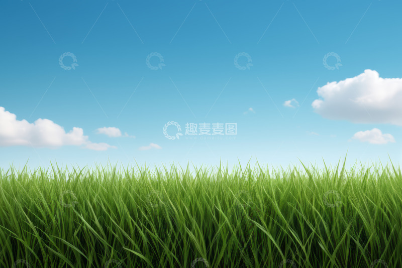 高清大图下载【趣麦麦图】蓝天绿草自然风景