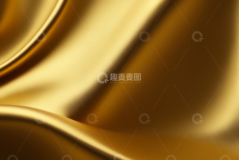 高清大图下载【趣麦麦图】金色丝绸纹理抽象背景
