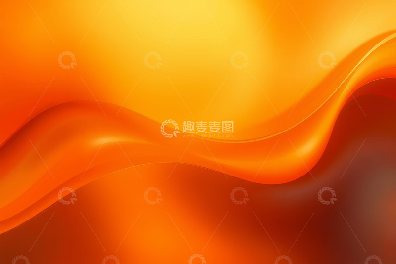 高清大图下载【趣麦麦图】橙色渐变流体背景