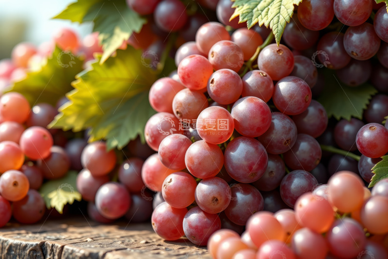 高清大图下载【趣麦麦图】新鲜葡萄特写