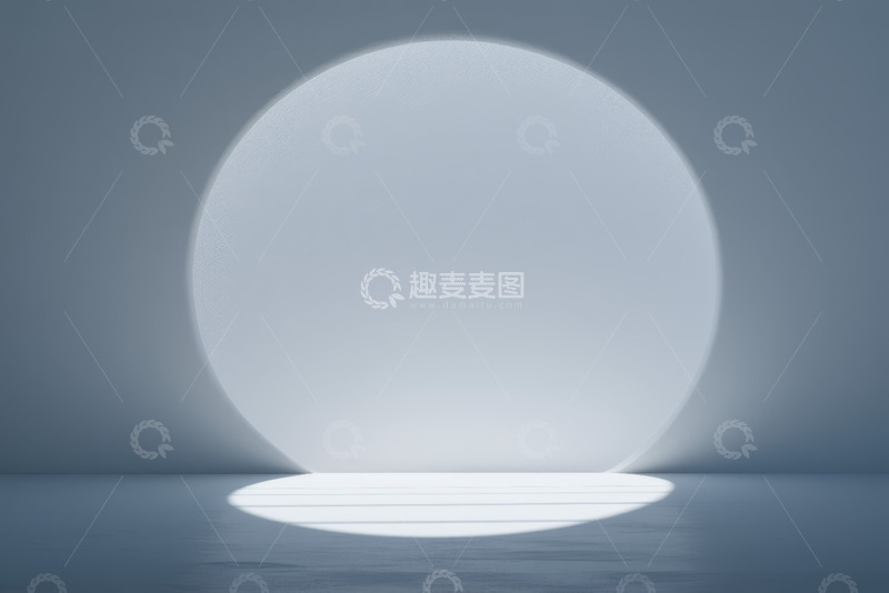 高清大图下载【趣麦麦图】圆形光影背景场景
