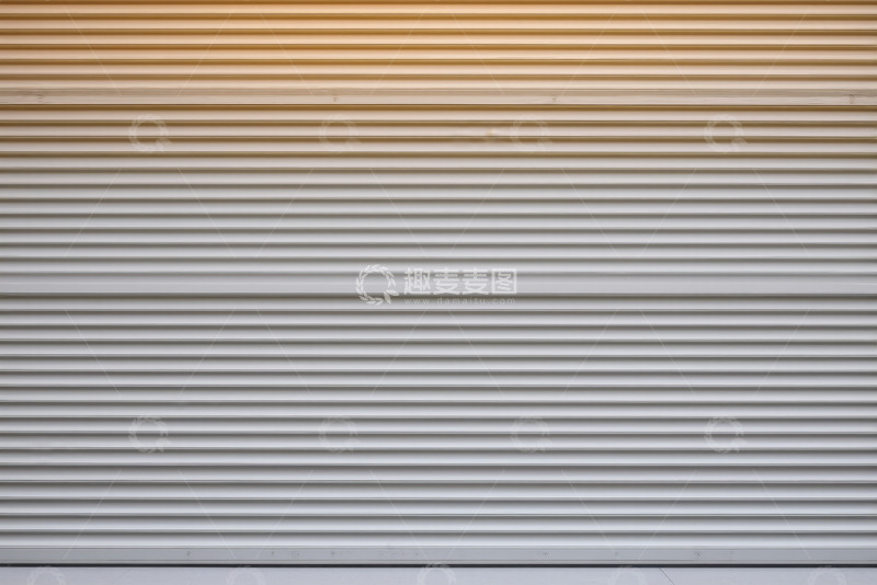 高清大图下载【趣麦麦图】金属卷帘门特写