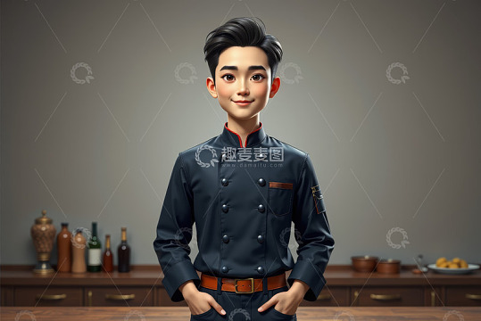 卡通厨师形象素材