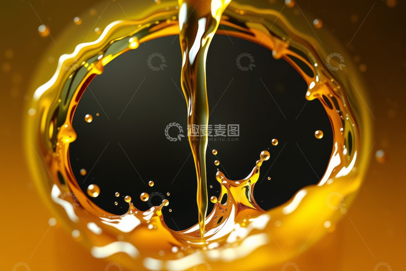 高清大图下载【趣麦麦图】黄色液体飞溅动态素材