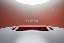现代简约风格圆形舞台