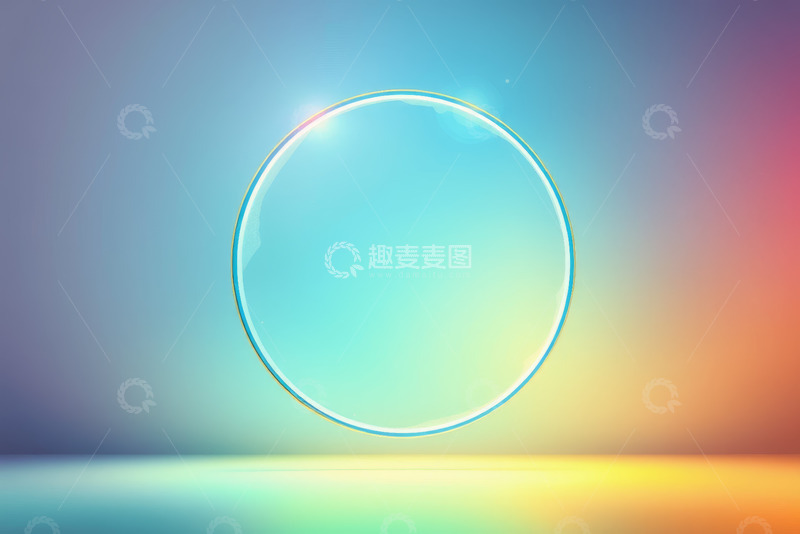 高清大图下载【趣麦麦图】透明圆形元素背景素材