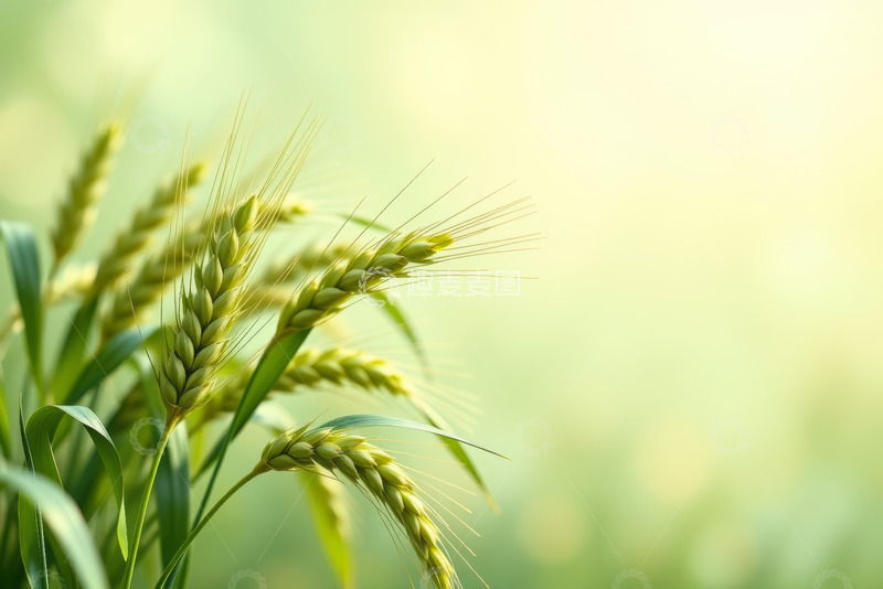 高清大图下载【趣麦麦图】成熟麦穗特写