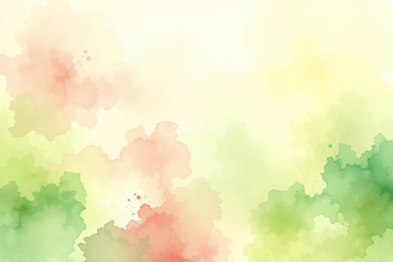 高清大图下载【趣麦麦图】清新水彩风格背景