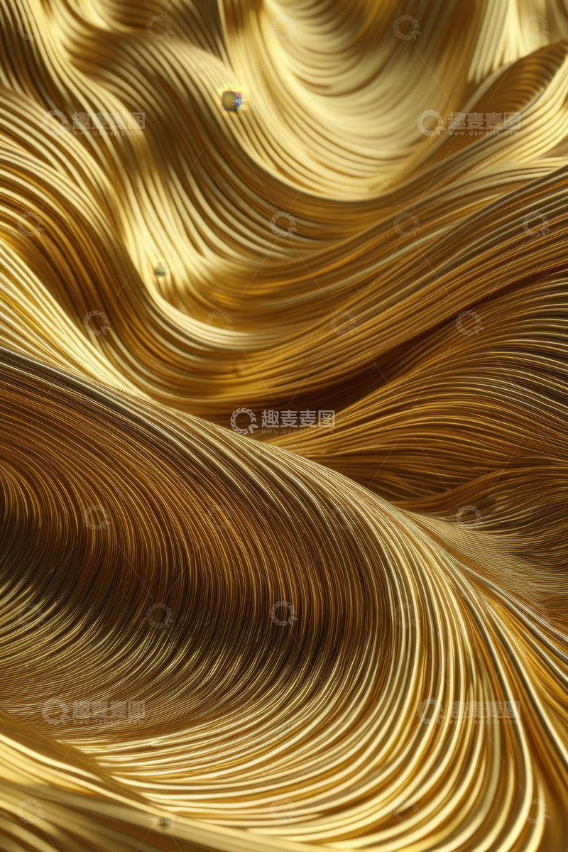 高清大图下载【趣麦麦图】金色抽象纹理背景素材