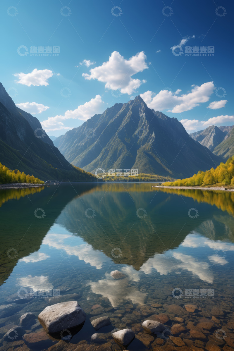 高清大图下载【趣麦麦图】高山湖泊自然风光景色