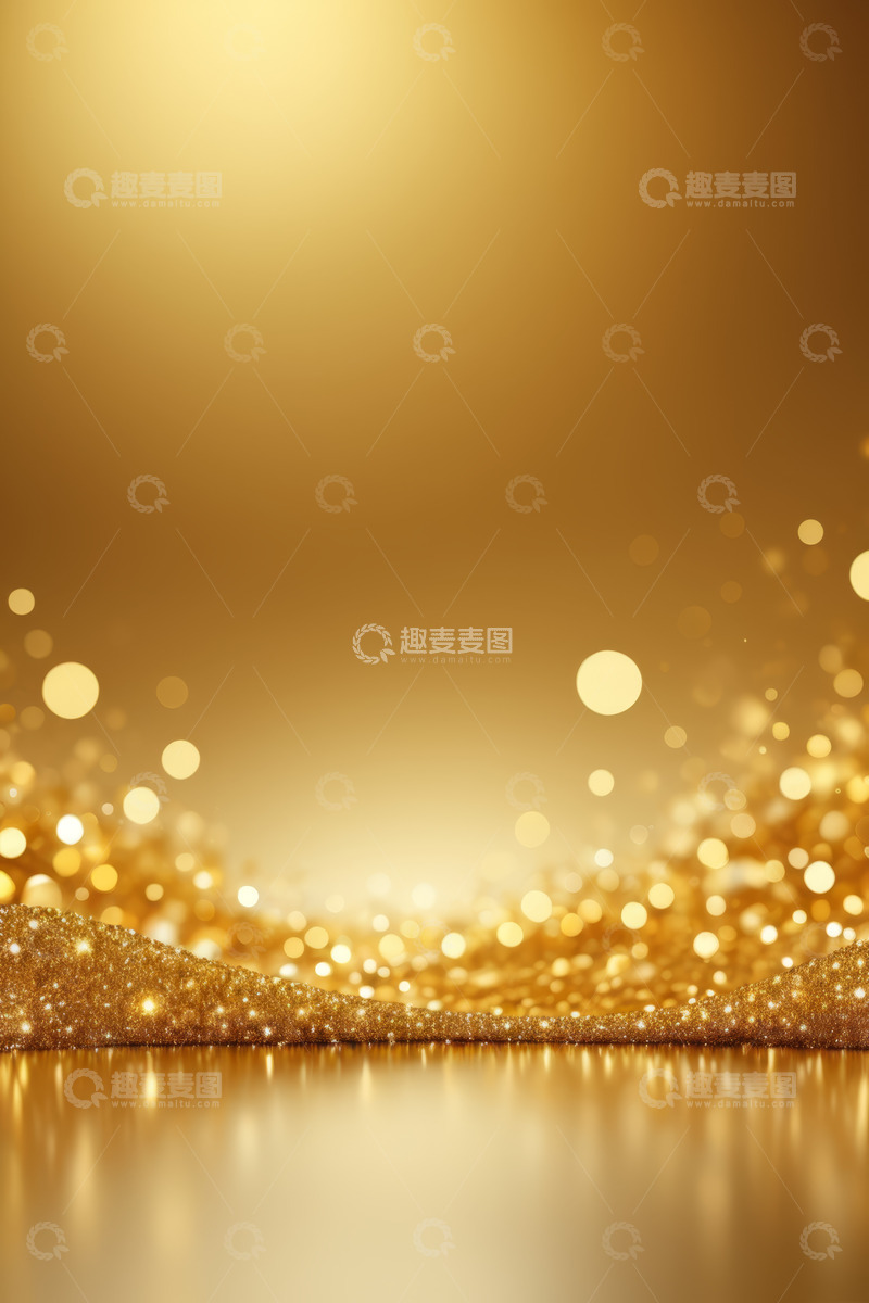 高清大图下载【趣麦麦图】金色闪光背景素材