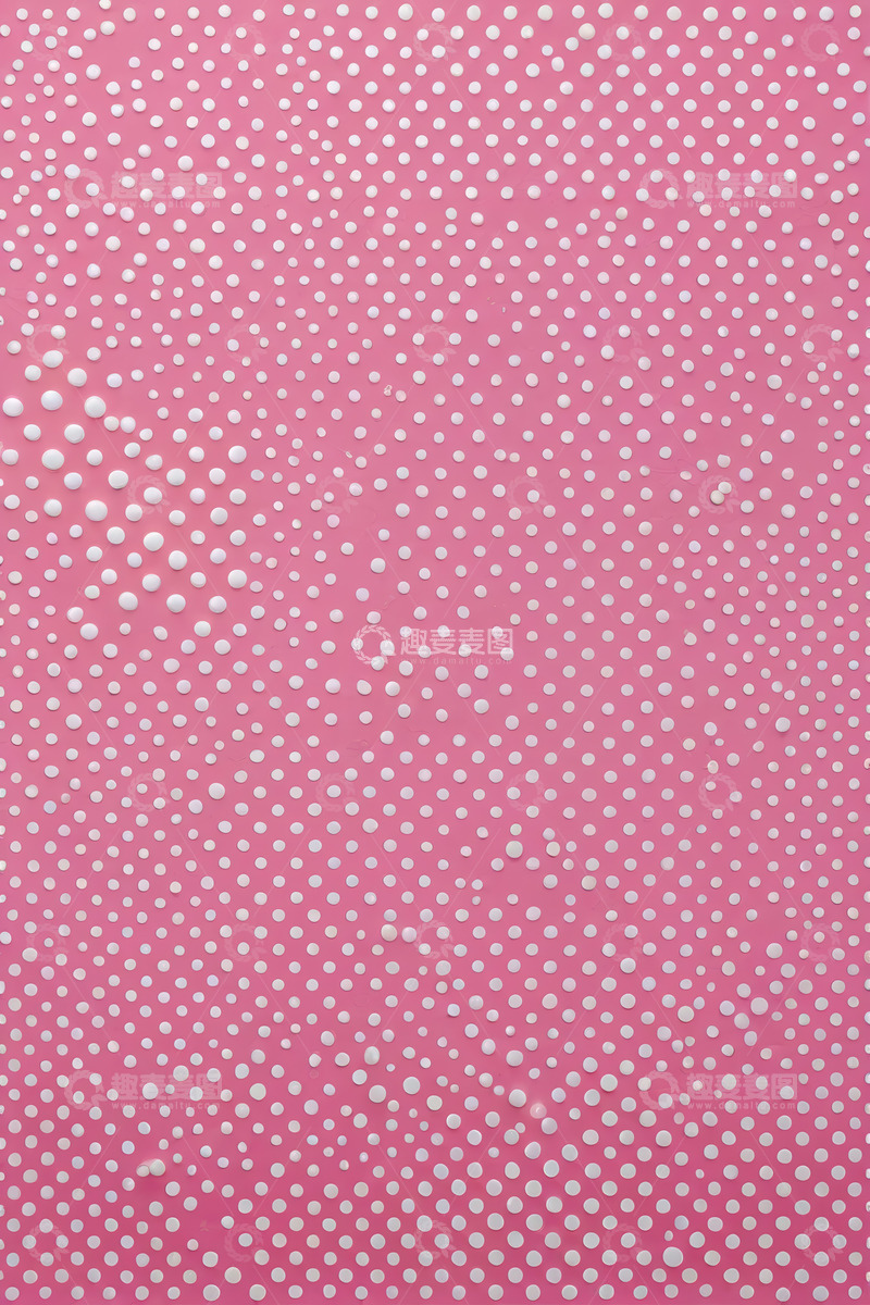 高清大图下载【趣麦麦图】粉色背景白色圆点图案