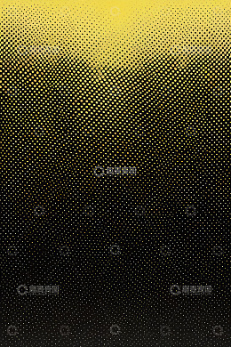 黑黄渐变半色调点状背景
