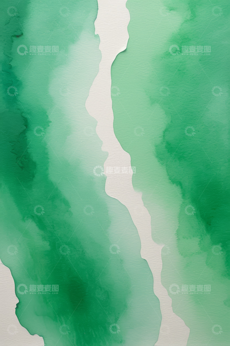 高清大图下载【趣麦麦图】绿色水彩艺术纹理背景