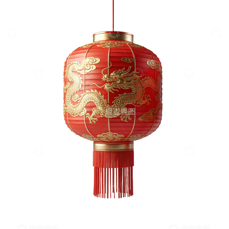 高清大图下载【趣麦麦图】方形红色灯笼