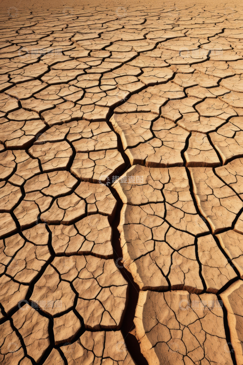高清大图下载【趣麦麦图】干裂的干旱土地景象
