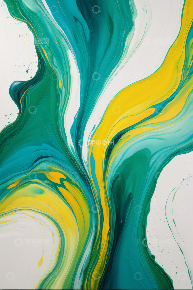 高清大图下载【趣麦麦图】多彩流体艺术抽象图案