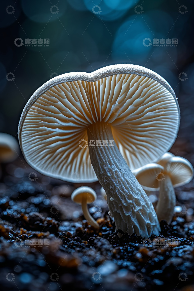 高清大图下载【趣麦麦图】微距特写蘑菇自然素材
