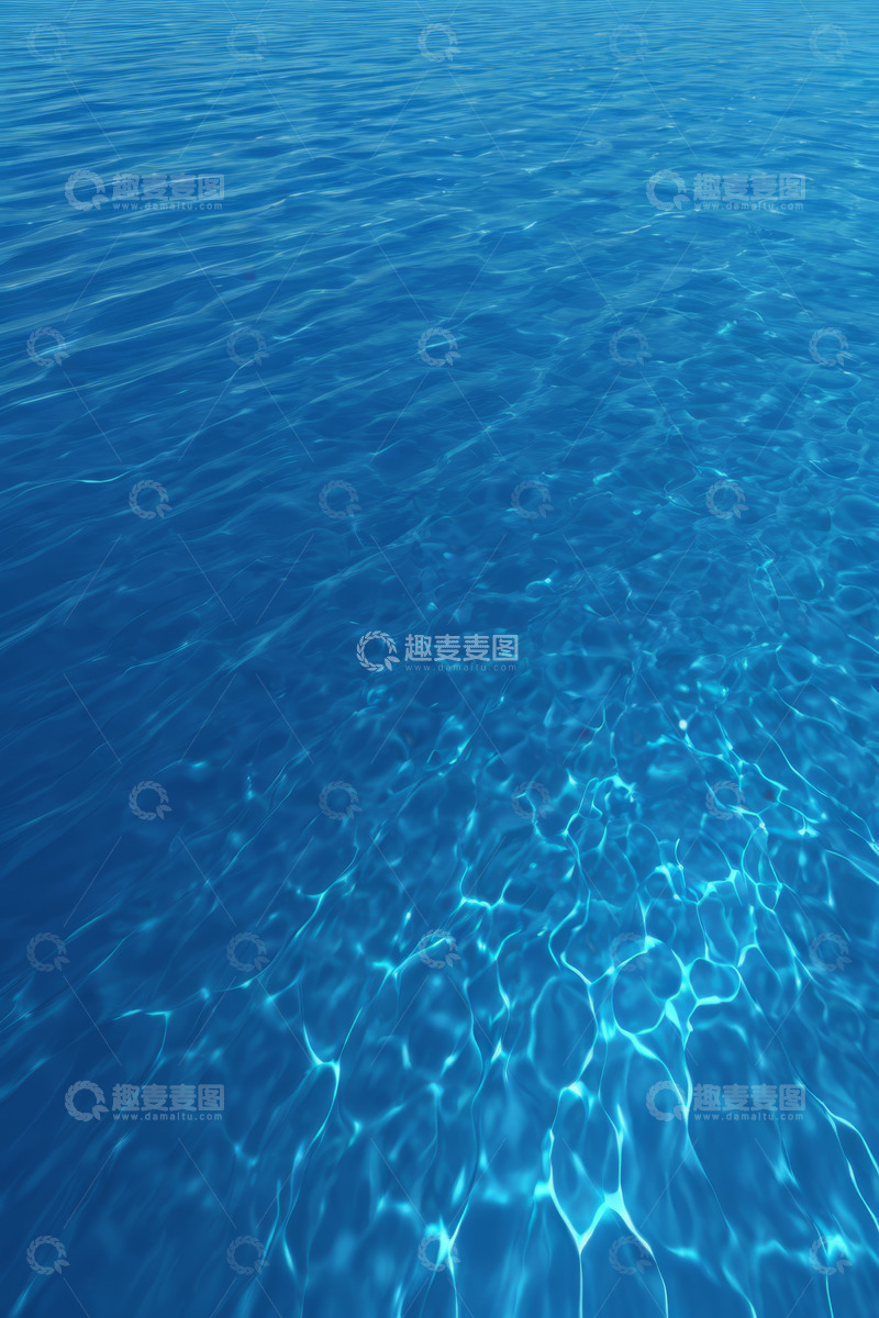 高清大图下载【趣麦麦图】蓝色清澈水面素材