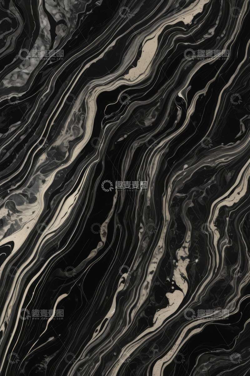 高清大图下载【趣麦麦图】黑白大理石纹理背景