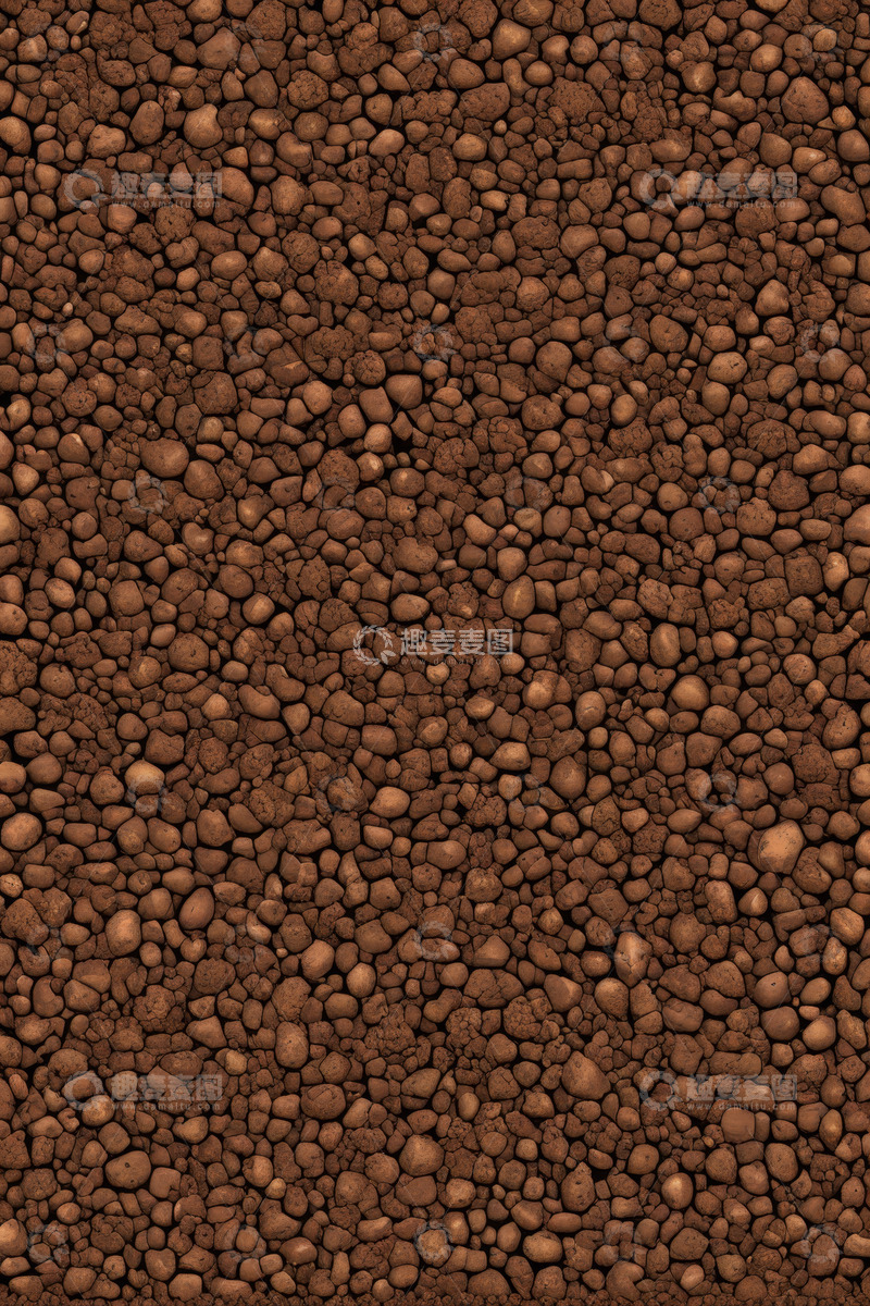 高清大图下载【趣麦麦图】棕色碎石地面纹理特写