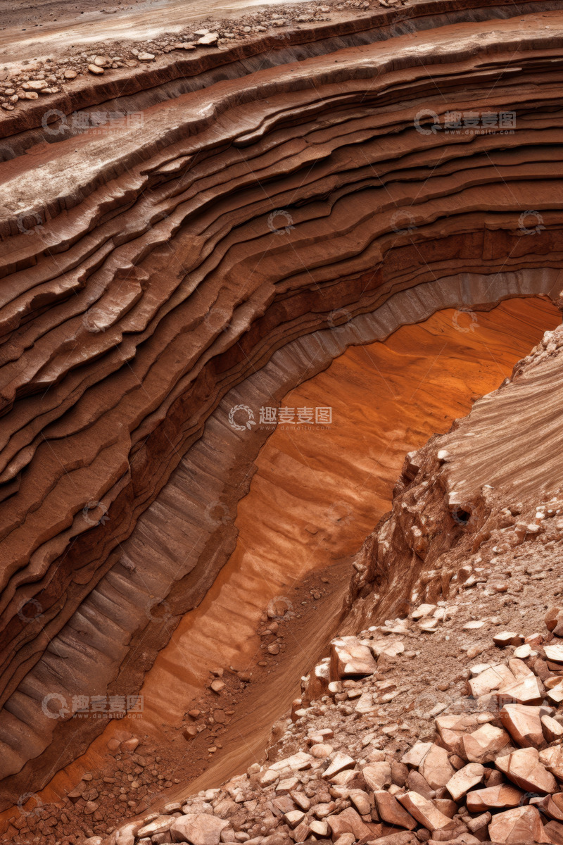 高清大图下载【趣麦麦图】沙漠岩石层叠自然景观