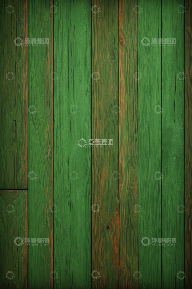 高清大图下载【趣麦麦图】绿色木质纹理背景