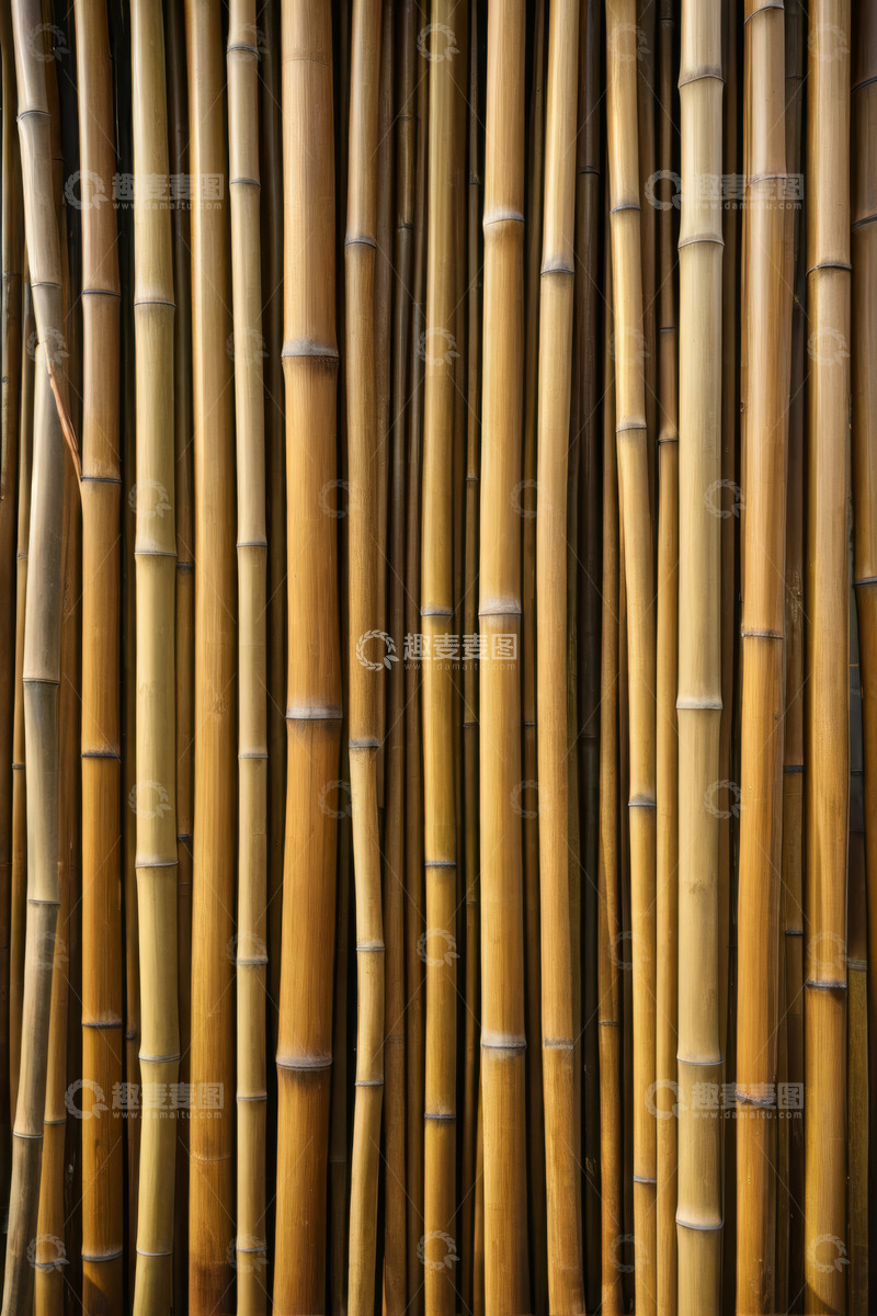 高清大图下载【趣麦麦图】排列整齐的竹子素材