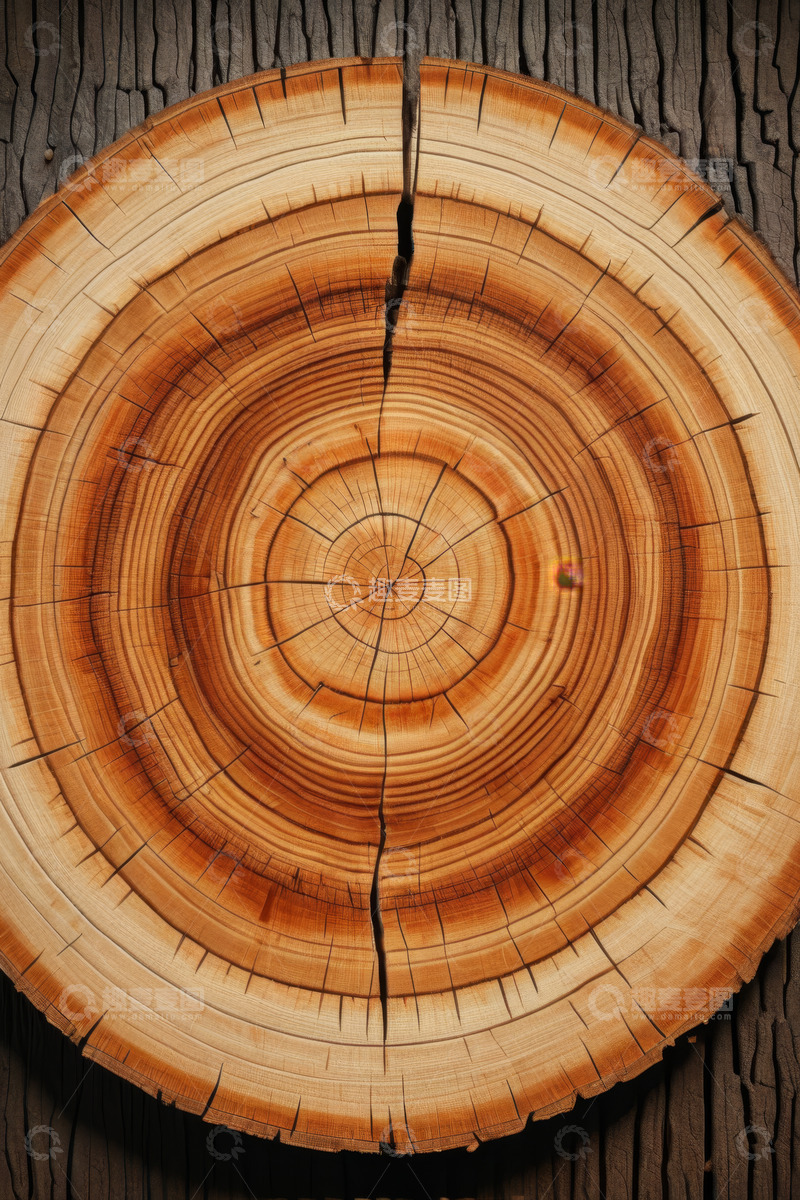 高清大图下载【趣麦麦图】树干横截面年轮特写