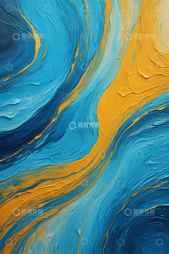 蓝黄相间艺术纹理抽象背景
