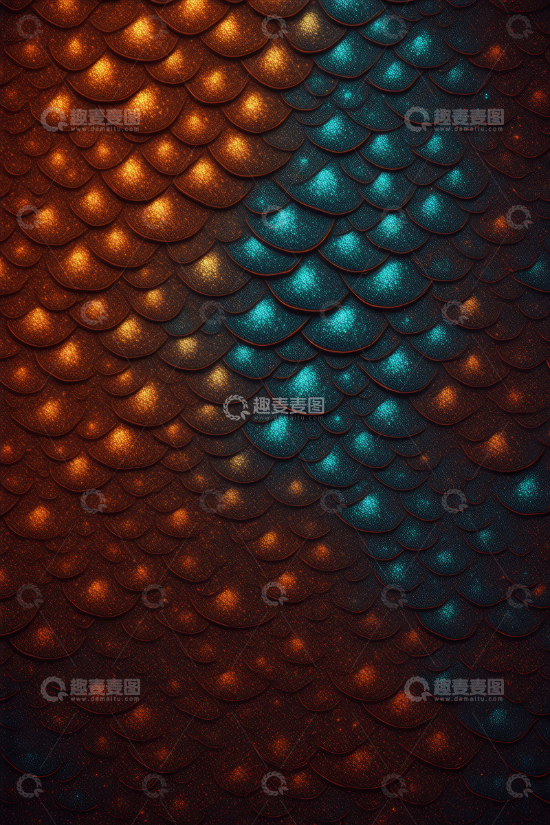 高清大图下载【趣麦麦图】鱼鳞状抽象纹理背景素材