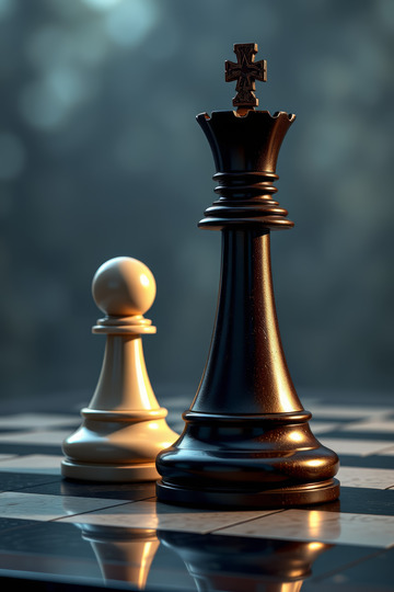 国际象棋棋子特写