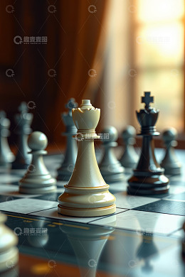 国际象棋棋子特写