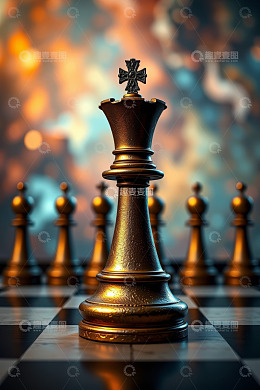 国际象棋棋子特写