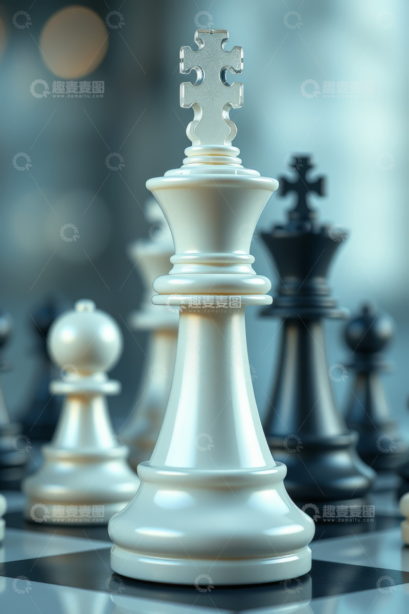 高清大图下载【趣麦麦图】国际象棋棋子特写