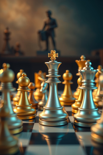 国际象棋棋子特写