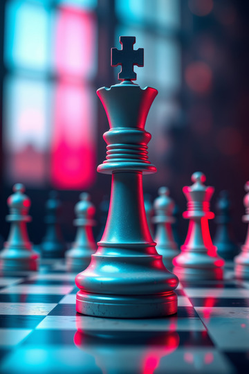国际象棋棋子特写