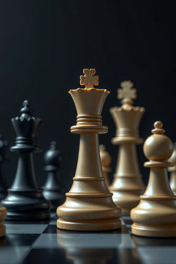 国际象棋棋子特写