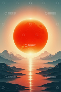 山间日出壮丽景观