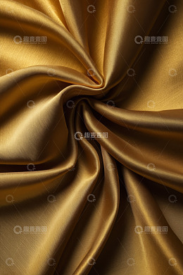 金色丝绸纹理特写