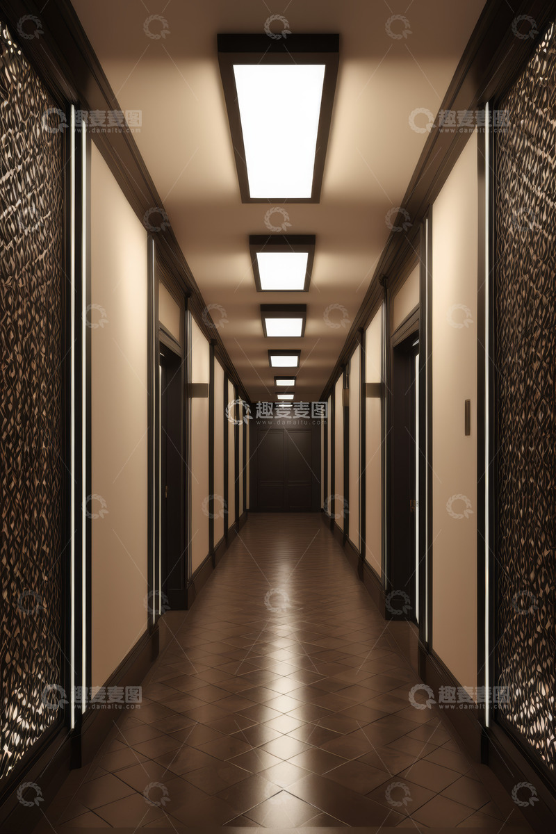 高清大图下载【趣麦麦图】现代风格走廊室内设计