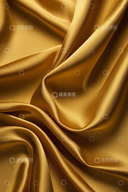 金色丝绸纹理特写