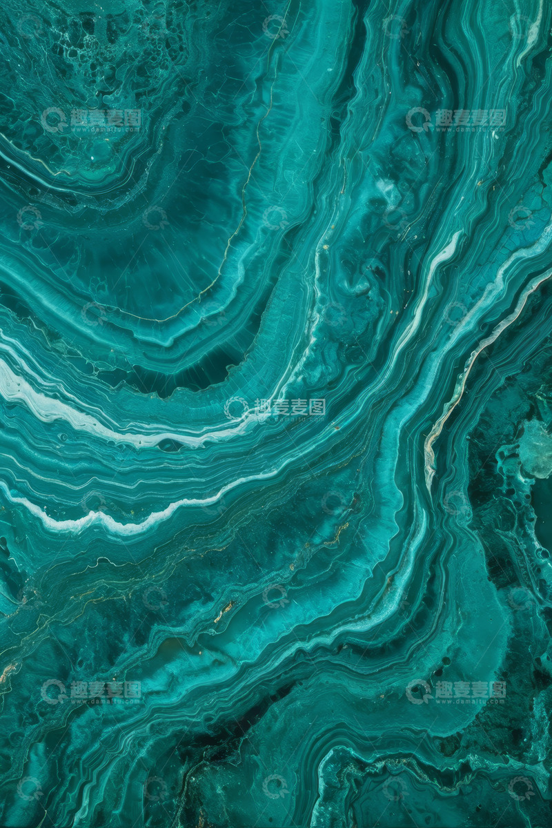 高清大图下载【趣麦麦图】蓝绿色大理石纹理背景