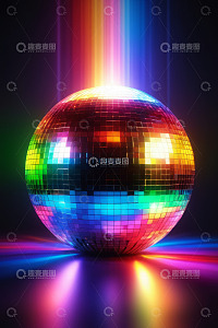 迪斯科球多彩灯光效果