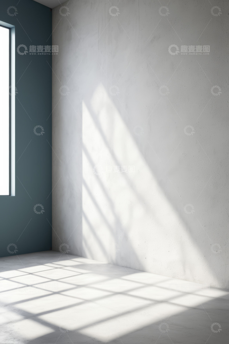 高清大图下载【趣麦麦图】室内阳光照射墙面地面场景