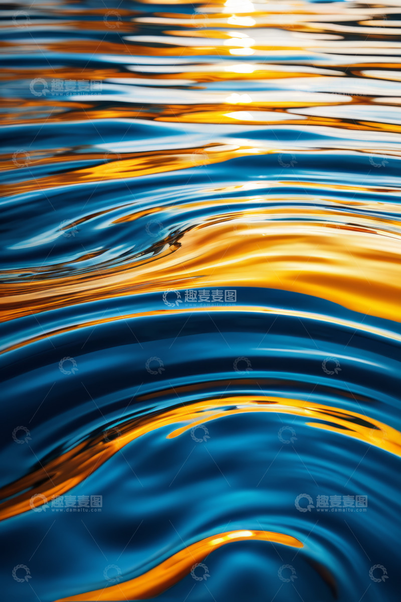 高清大图下载【趣麦麦图】水面阳光反射波纹景象