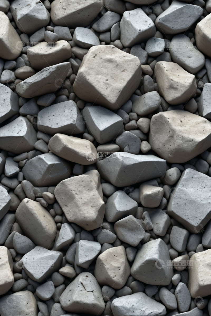 高清大图下载【趣麦麦图】灰色碎石特写