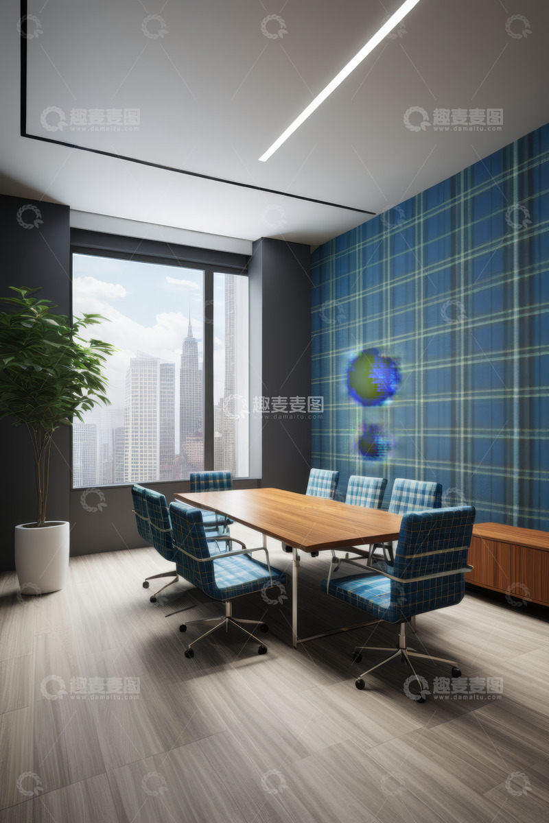 高清大图下载【趣麦麦图】现代风格室内会议室场景